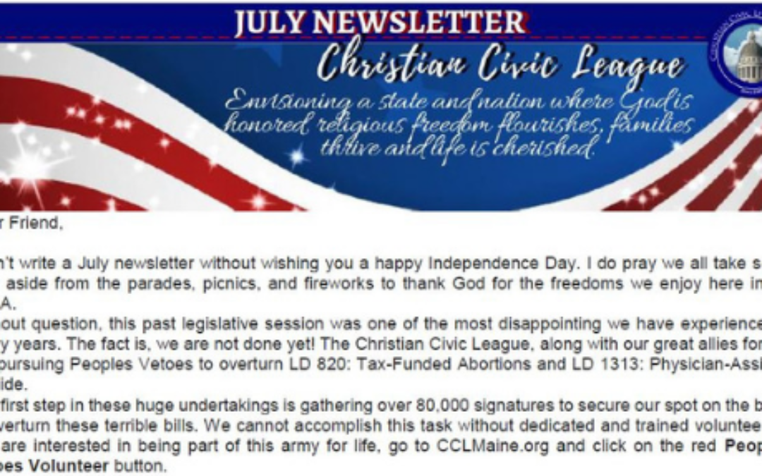 July 2019 Newsletter