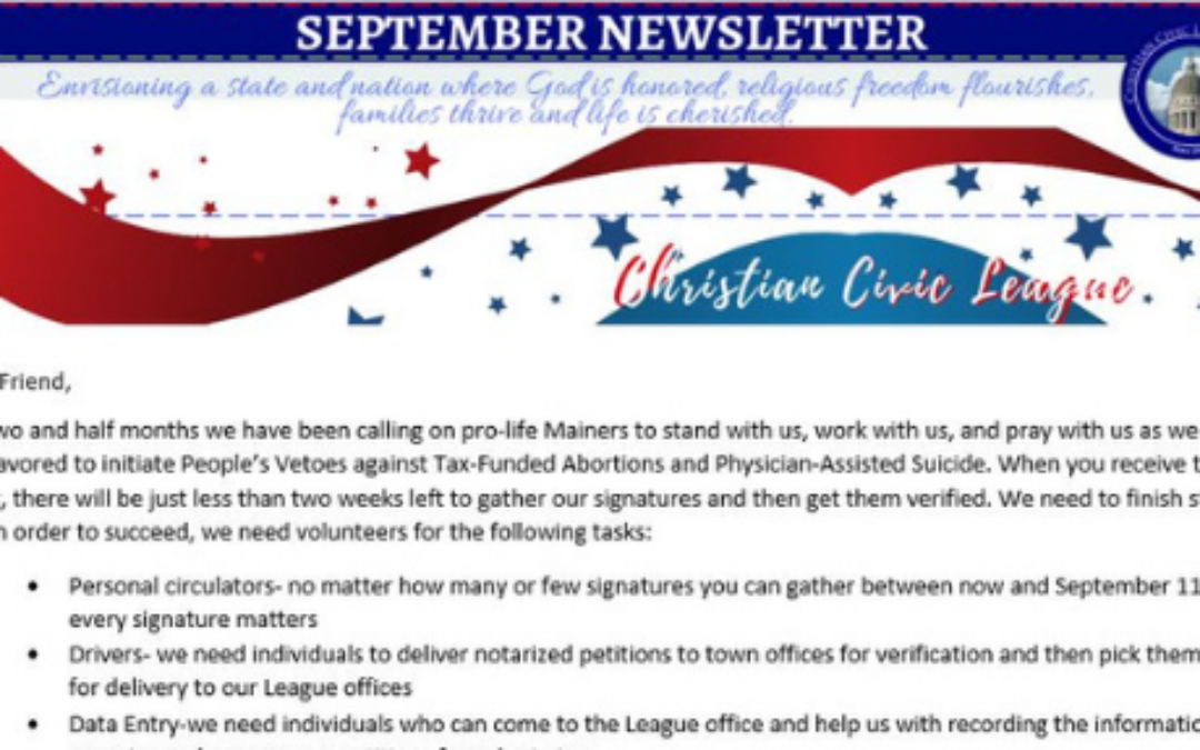 September 2019 Newsletter